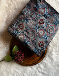 Indigo Classic Velvet Natural Dyed Hand Block Print Ajrakh Fabric