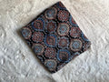 Black Signature Ajrakh Handblock Print Modalsilk Fabric - Neela Ghar