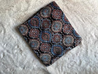 Black Signature Ajrakh Handblock Print Modalsilk Fabric - Neela Ghar