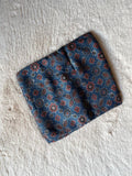 Indigo classic Ajrakh Handblock Print Modalsilk Fabric - Neela Ghar