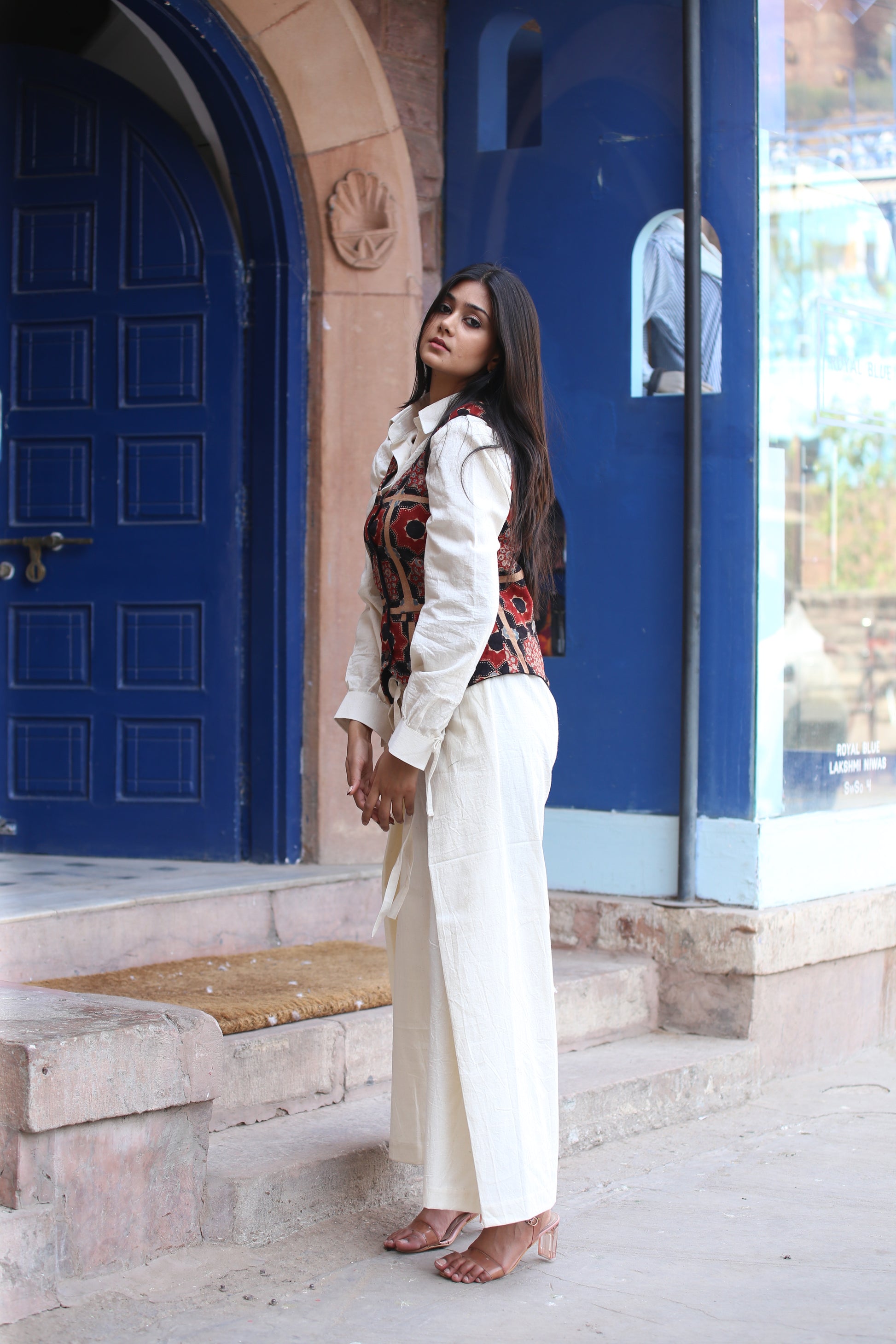 Kala Cotton Ajrakh Chakra Vest