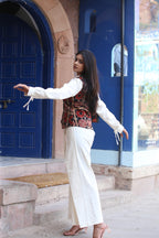 Kala Cotton Ajrakh Chakra Vest - Neela Ghar
