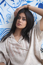 Ethically Made Striped Organic Cotton Top - Neela Ghar