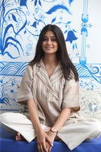 Ethically Made Striped Organic Cotton Top - Neela Ghar