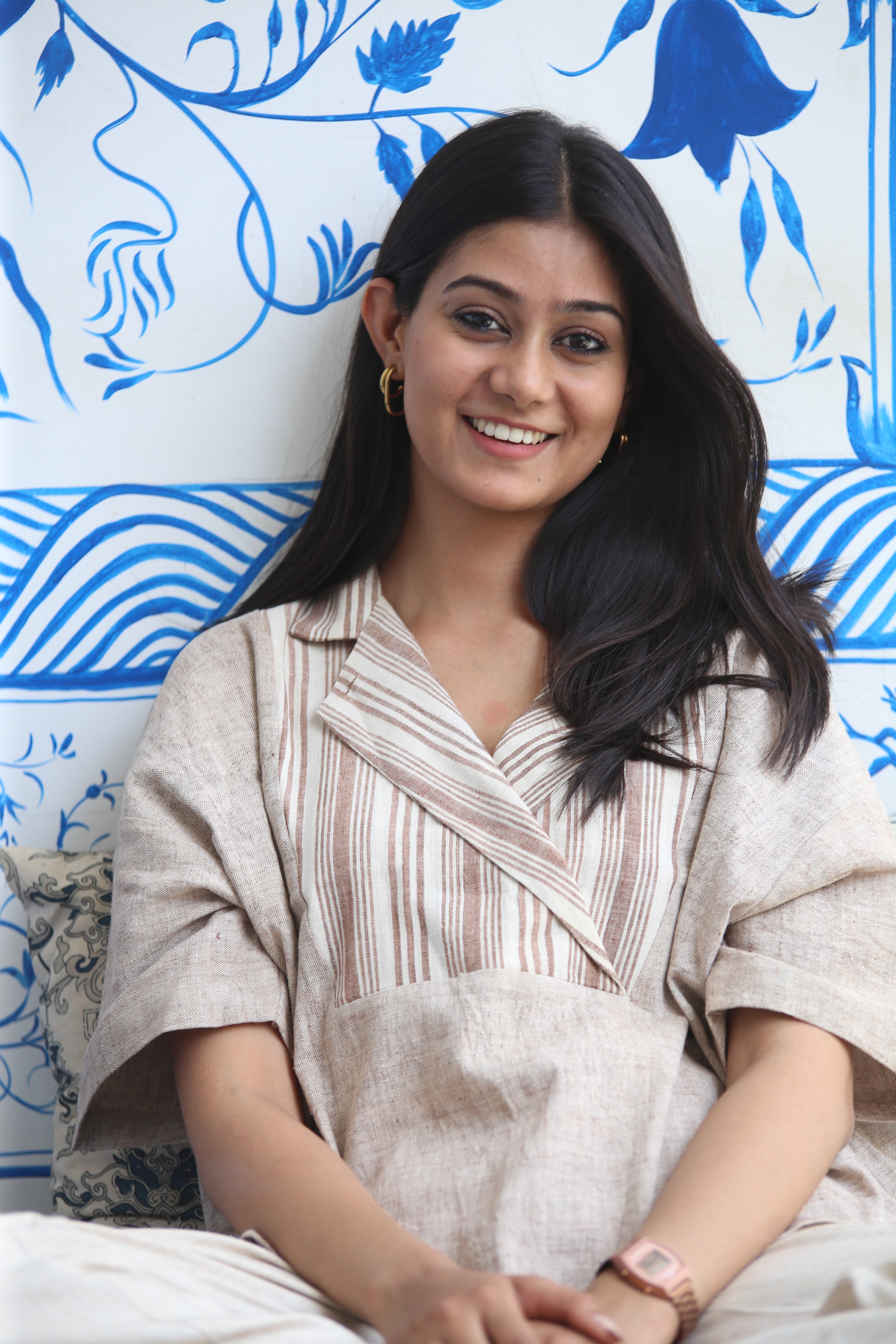 Ethically Made Striped Organic Cotton Top - Neela Ghar