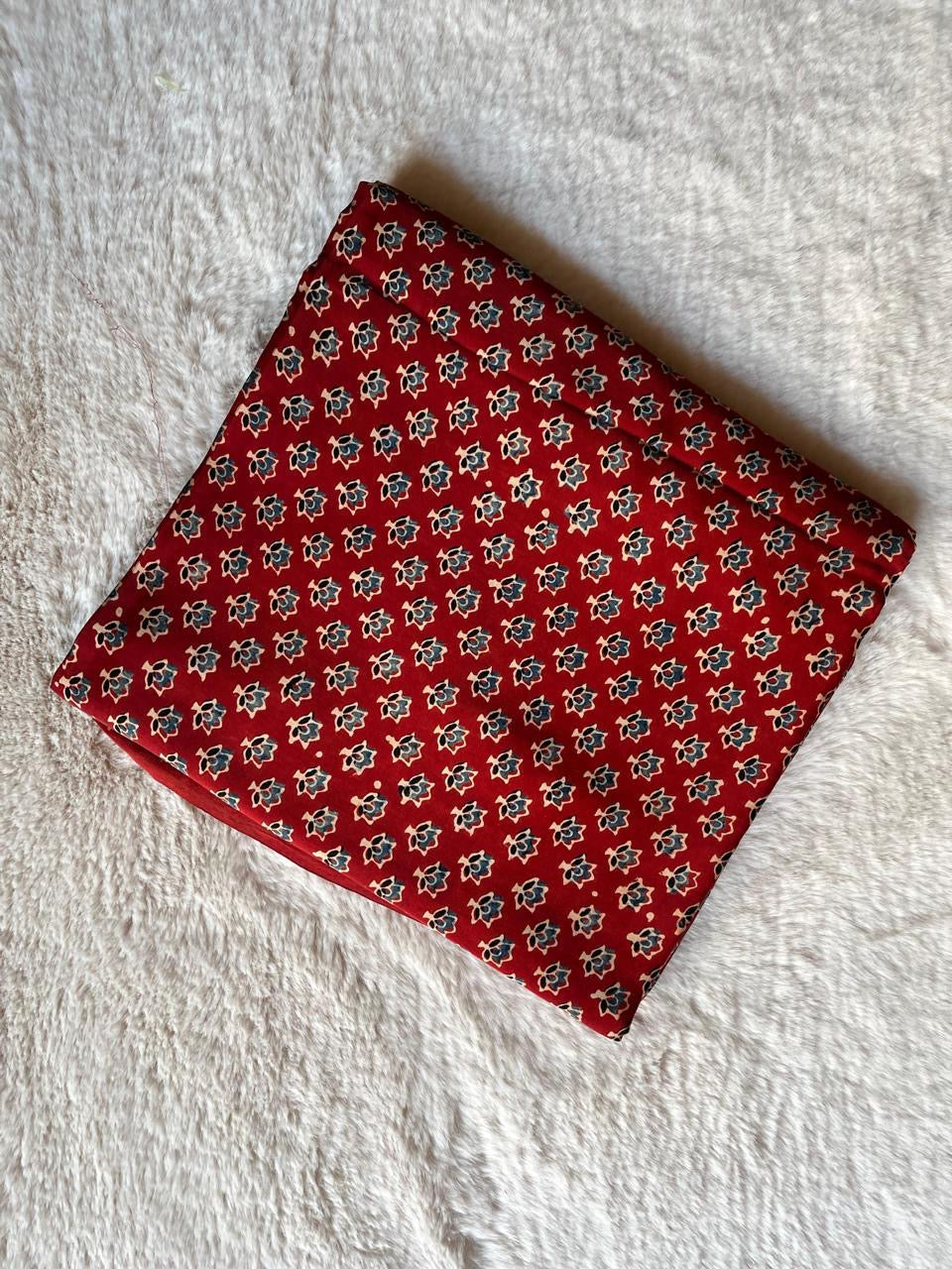 Red butti print