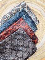 Indigo Classic Velvet Natural Dyed Hand Block Print Ajrakh Fabric