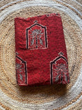 Neela Ghar signature red Cotton Hakoba Ajrakh Print - Neela Ghar