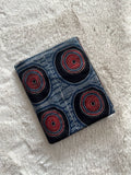 Indigo Evil Eye Block Print Natural Dyed Cotton Ajrakh Fabric - Neela Ghar