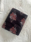 Neela Ghar Black Lily Cotton Hakoba Ajrakh Print - Neela Ghar
