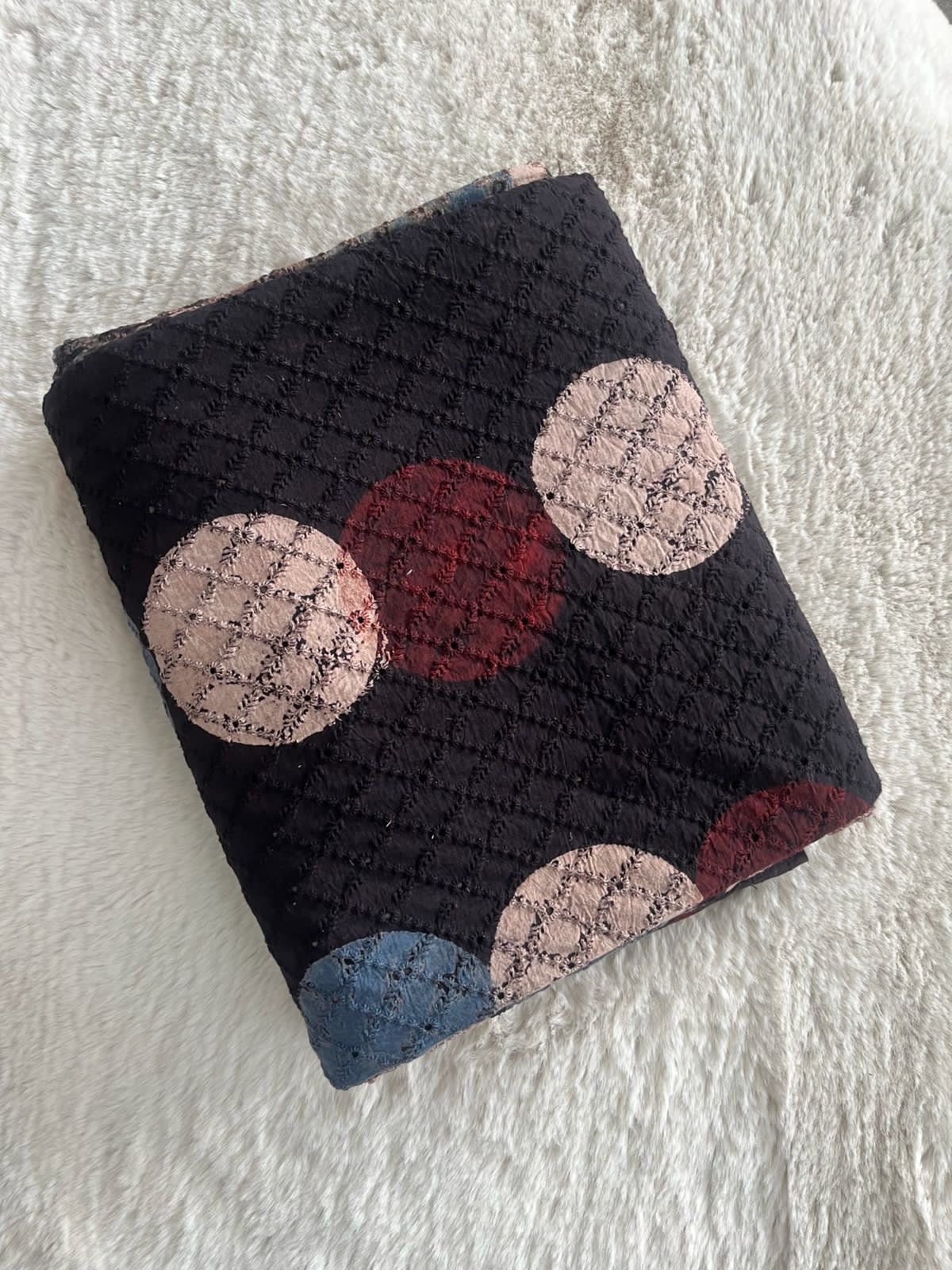 Neela Ghar black moon Cotton Hakoba Ajrakh Print - Neela Ghar