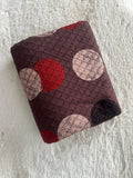 Neela Ghar chickoo moon Cotton Hakoba Ajrakh Print - Neela Ghar
