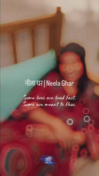 Mud Red Moon Ajrakh Handblock Neela Ghar kaftan