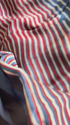 Black Panel Hand Block Print Ajarakh Kaftan Dress, Modal Silk, Indigo Blue Maxi for Women, Free Size