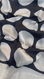 Black White Classic Ajrakh Handblock Kaftan